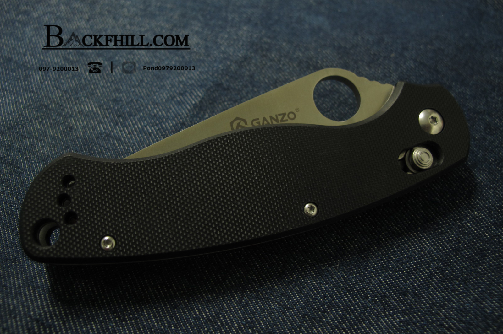 มีด Ganzo รุ่น G729-BK Folding Knife Handle G10.