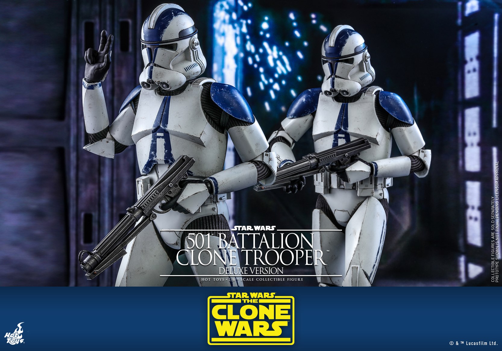 Hot Toys TMS023 1/6 Star Wars: The Clone Wars™ - 501st Battalion Clone Trooper™ (Deluxe Version)