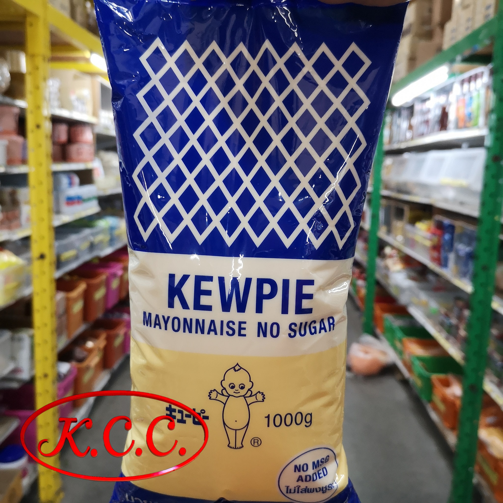 คิวพี มายองเนส สูตร ไม่มีน้ำตาล ขนาด 1 kg. (KEWPIE Mayonnaise No Sugar 1000 g.) สูตรไม่มีน้ำตาล