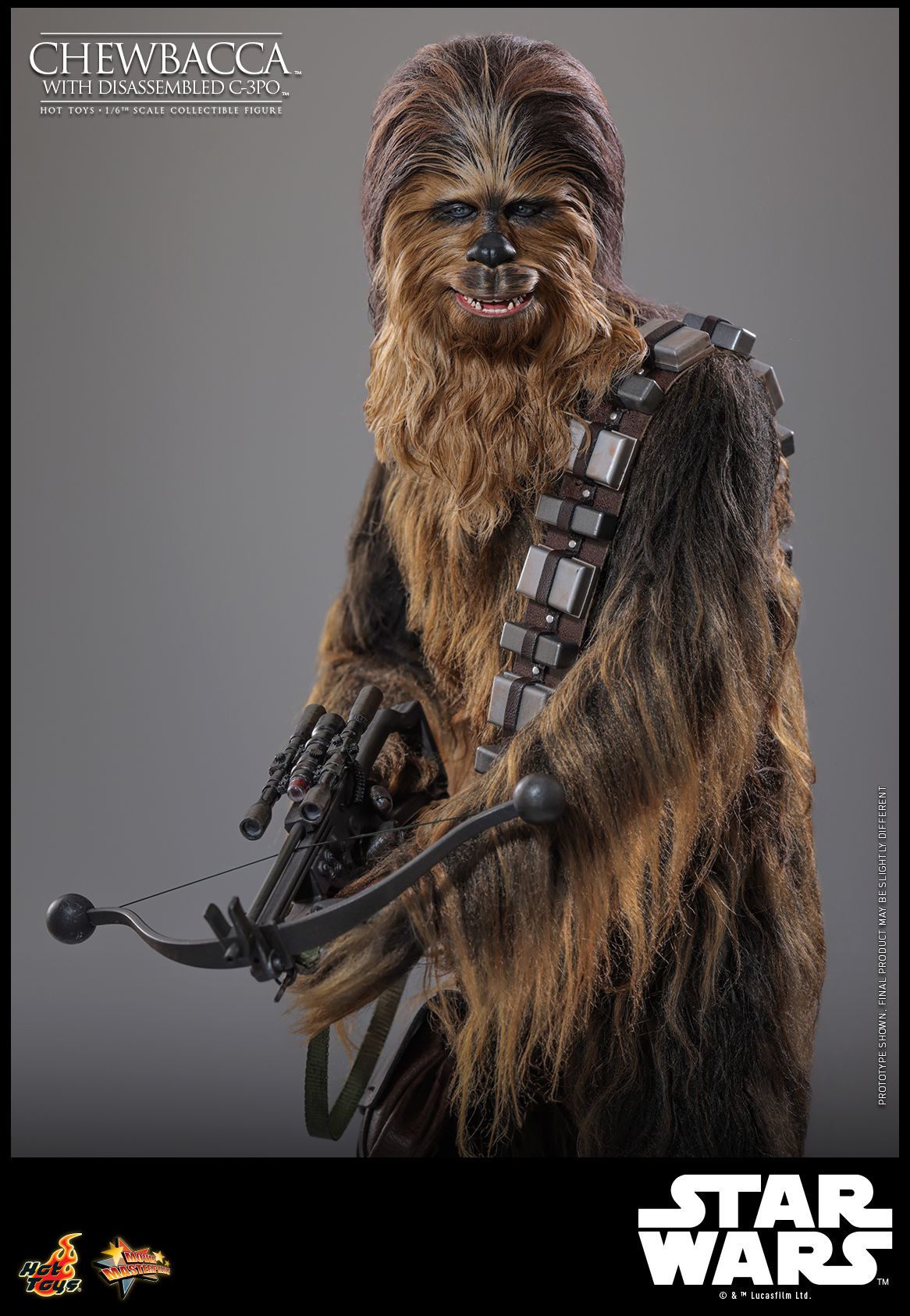 Hot Toys MMS766 Star Wars Episode V: The Empire Strikes Back - Chewbacca with Disassembled C-3PO