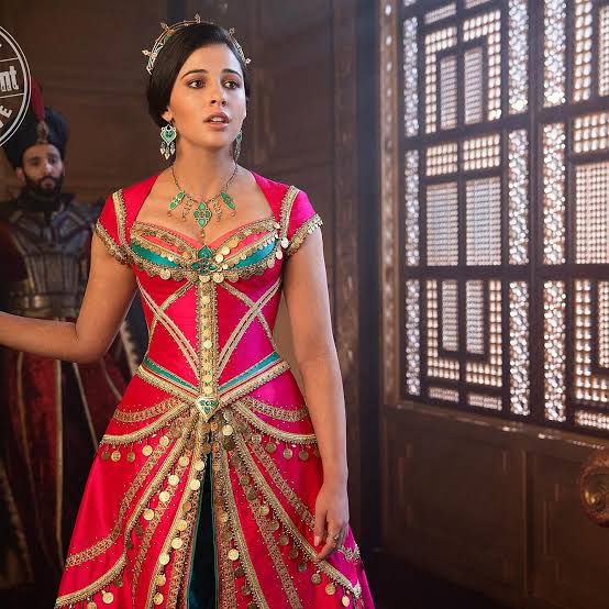 ชุดเจ้าหญิงจัสมิน (Jasmine) สีชมพูบานเย็น พร้อมผ้าคาดผม