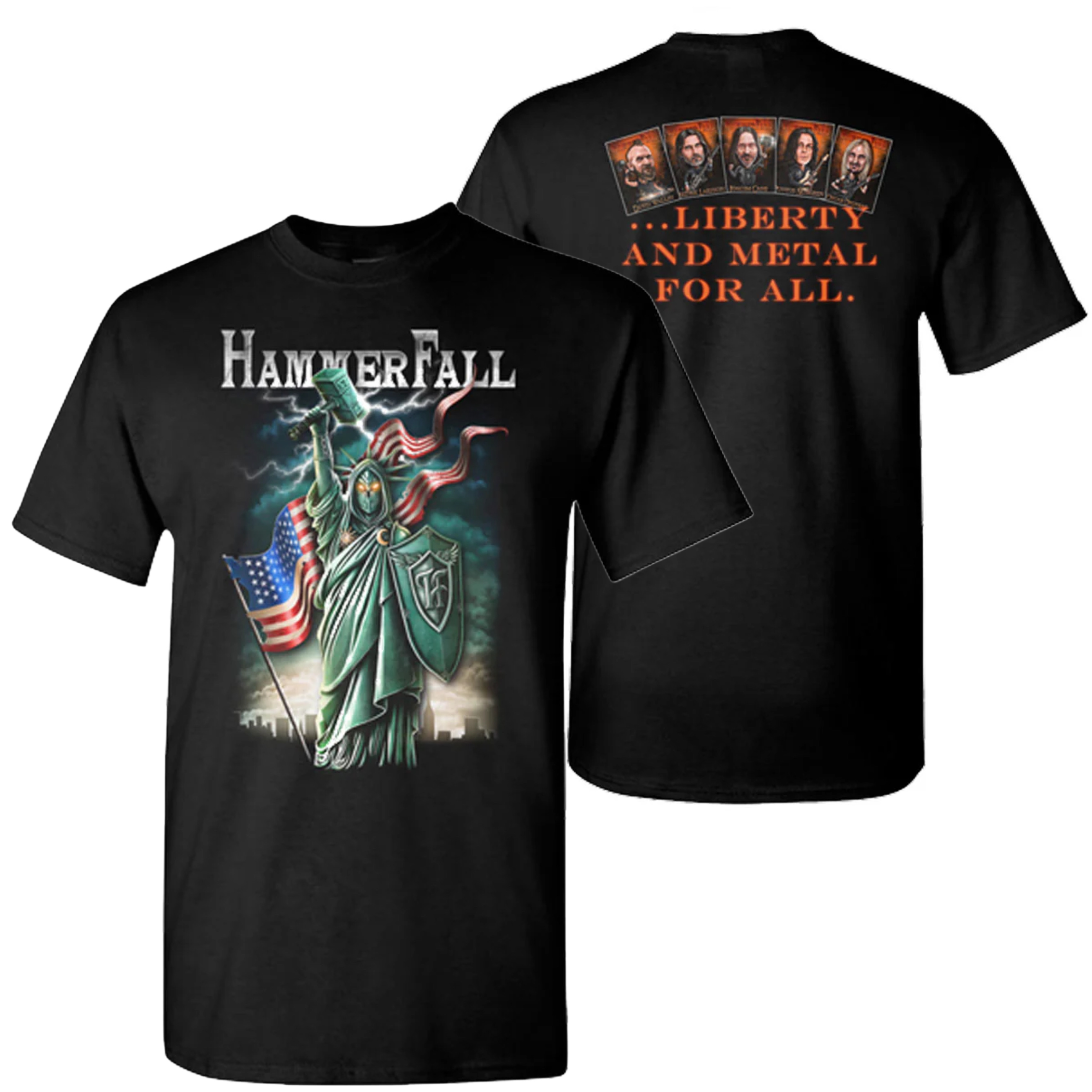 🇺🇸[PREORDER] เสื้อวง HAMMERFALL T-SHIRT รวมลายสุดฮิต ลิขสิทธิ์แท้จาก USA