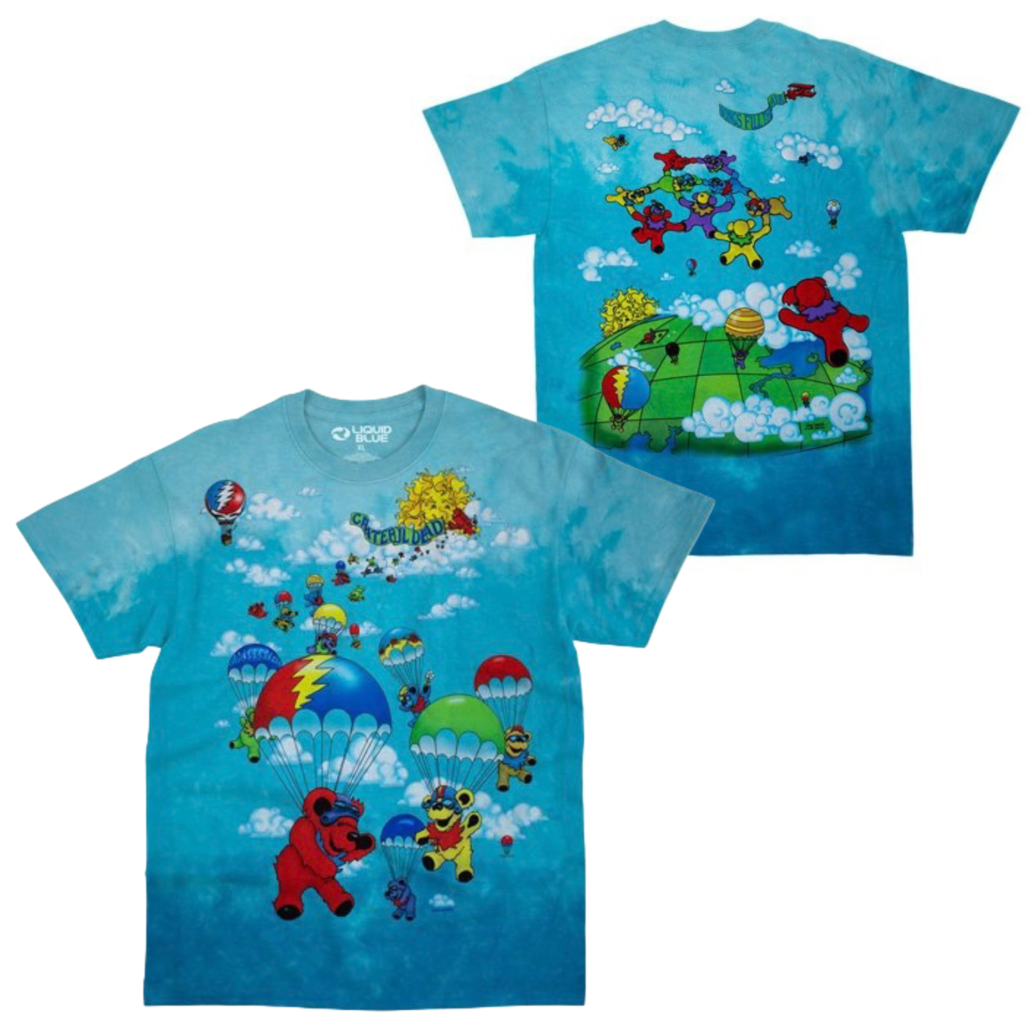 🇺🇸[PREORDER] เสื้อวง GRATEFUL DEAD T-SHIRT รวมลายสุดฮิต ลิขสิทธิ์แท้ LIQUID BLUE จาก USA