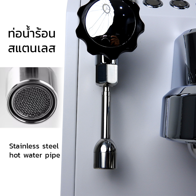 เครื่องชง Gemilai 1GR – หม้อต้มคู่ | ระบบ PID | แรงดัน 15 บาร์