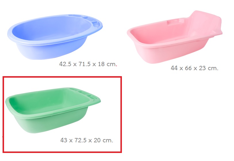 P00005 กะละมังเปล อาบน้ำเด็ก (43*72*20 cm) No.8329 เกรดเอ สีหวาน ราคาส่งต่อ 12 ใบ:เฉลี่ย 150 บต่อใบ