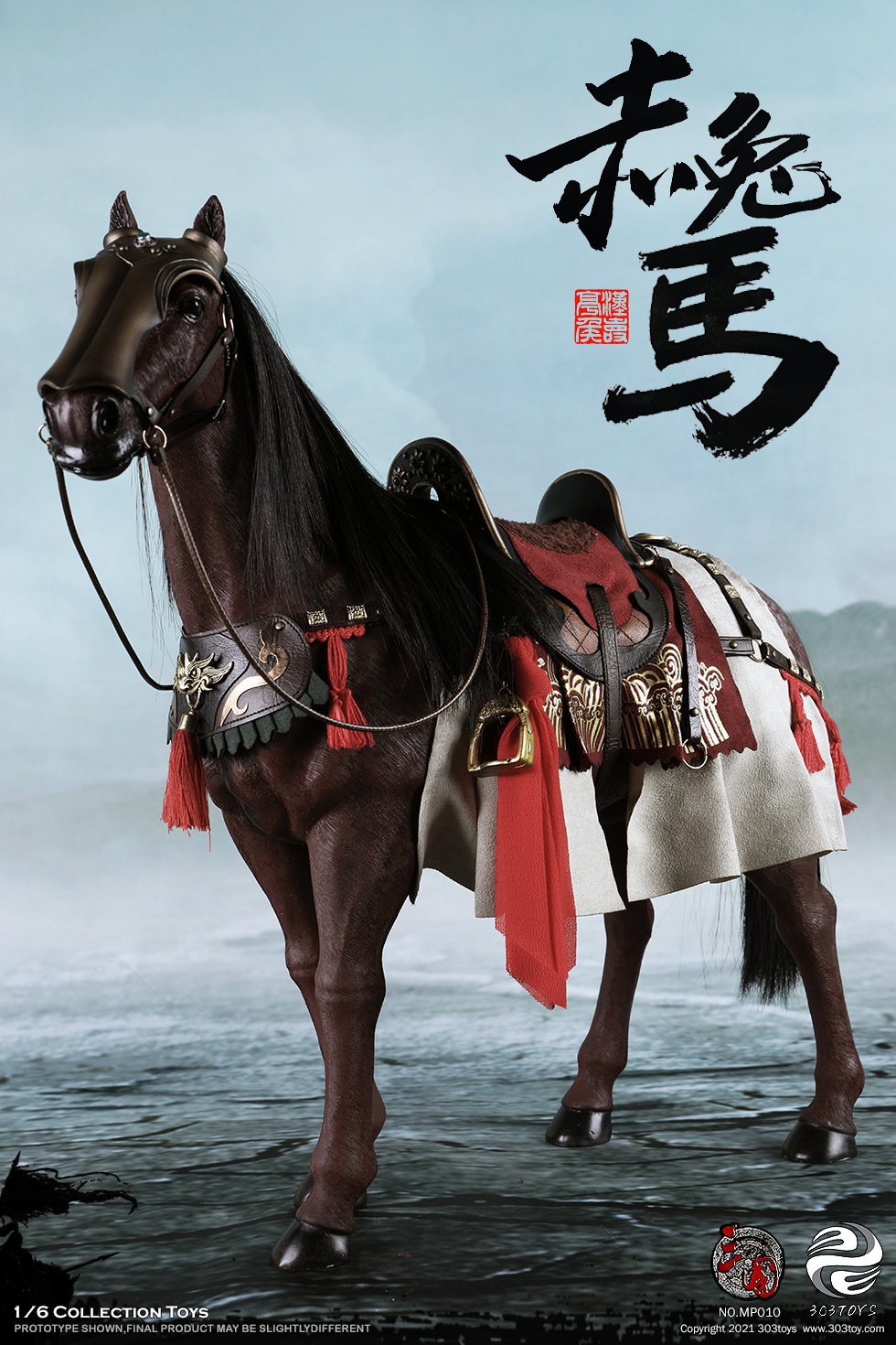 303TOYS MP010 1/6 THREE KINGDOMS - RED RABBIT, THE STEED OF GUAN YU