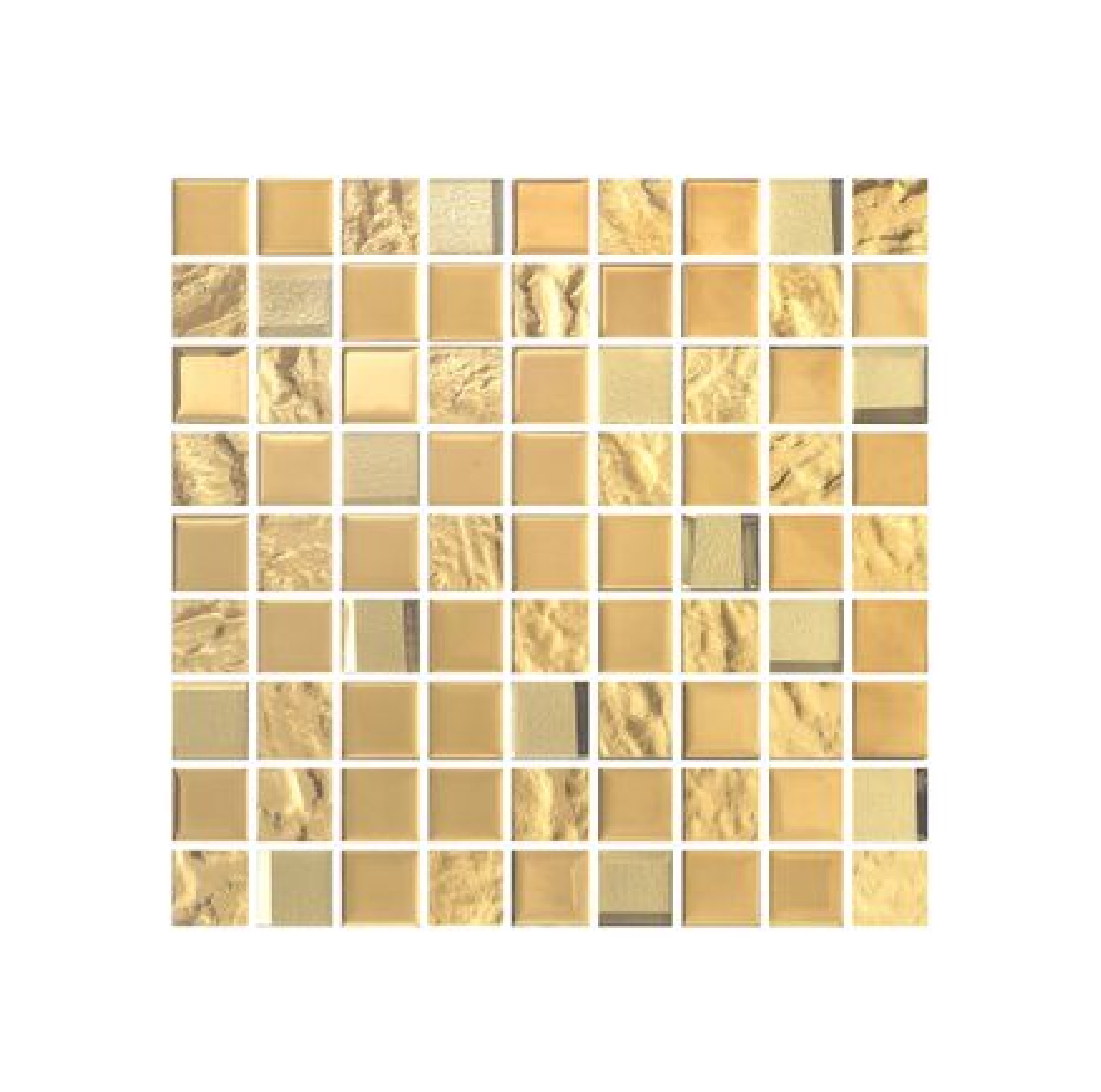 กระเบื้องโมเสกแก้ว KASSA รุ่น KMS-CH20 ขนาด 30 x 30 ซม. สีทอง