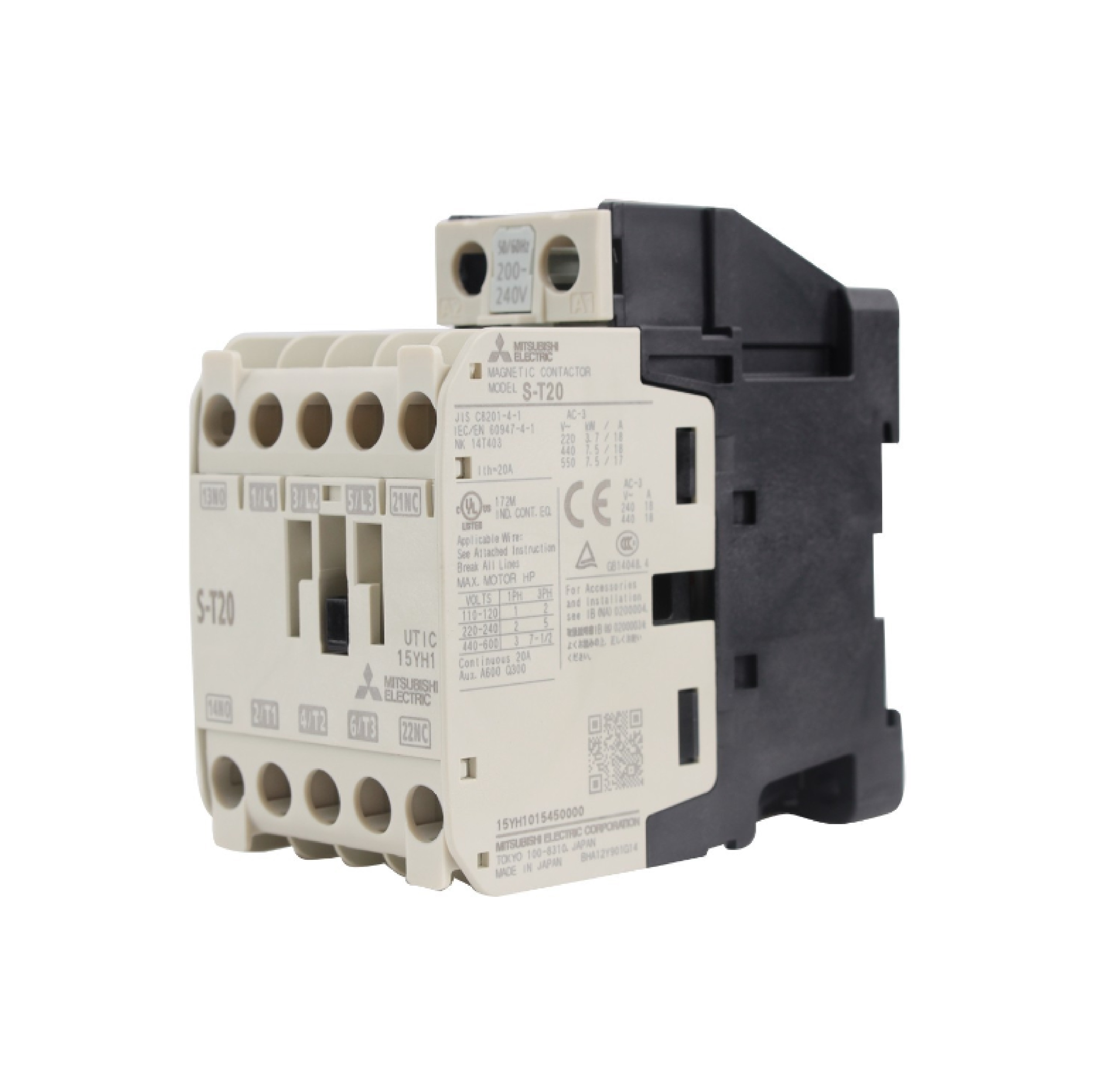 Mitsubishi แมกเนติก คอนแทคเตอร์ S-T20 Coil คอยน์ 220V Magnetic Contactor ST20 มิตซูบิชิ