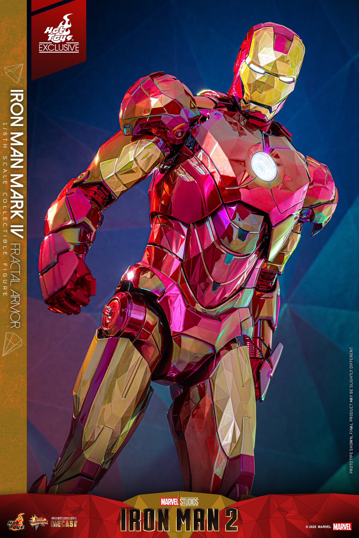 Hot Toys MMS792D70 Iron Man 2 - Iron Man Mark IV (Fractal Armor) [Hot Toys Exclusive]