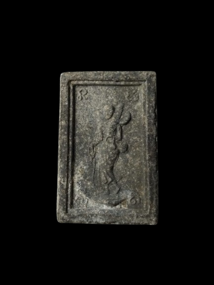 G596 พระสมเด็จหลังพระสิวลี หลวงพ่อกวย วัดโฆสิตาราม พิมพ์ใหญ่ เนื้อผงใบลาน ปี2515