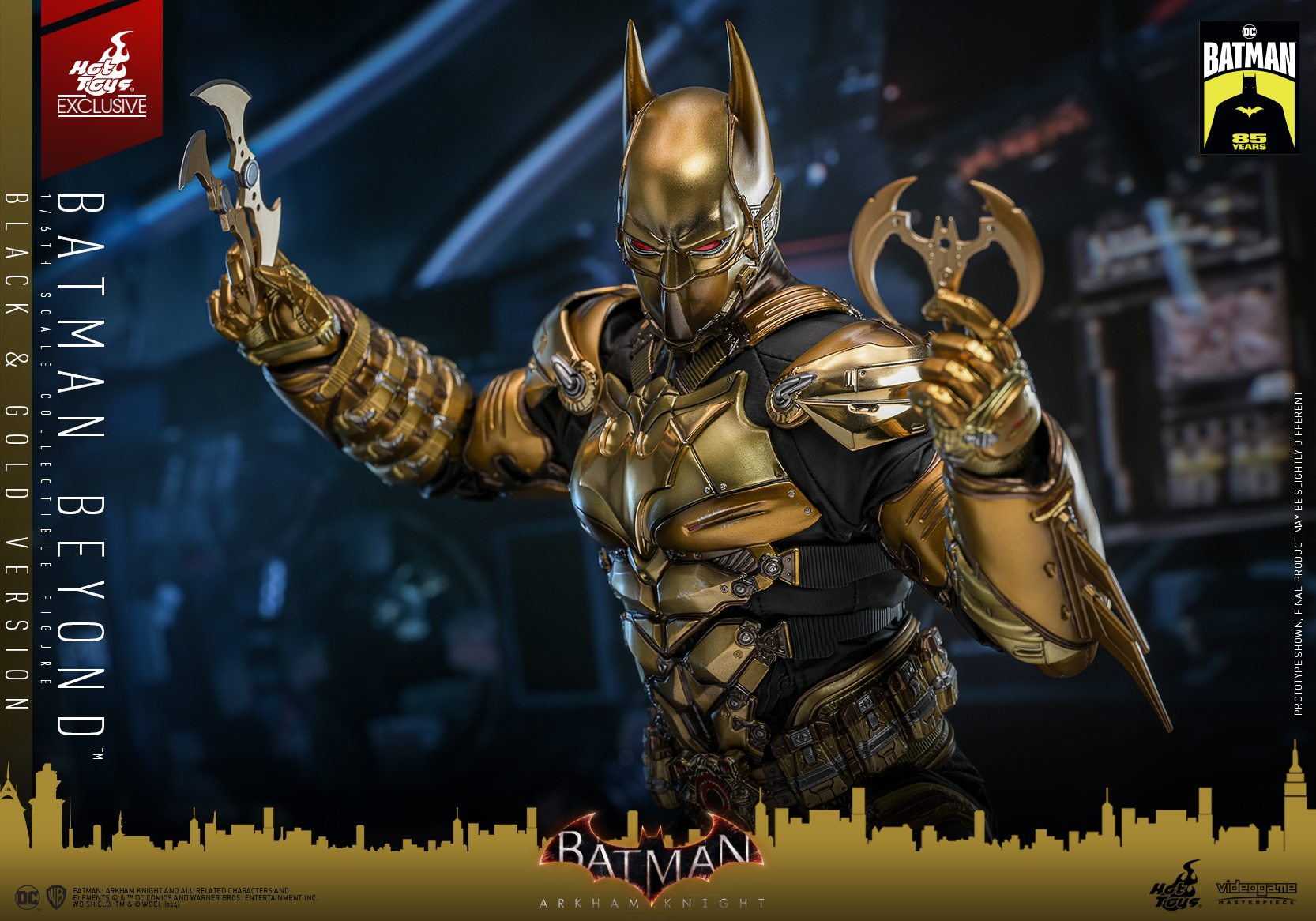 Hot Toys VGM64 Batman: Arkham Knight - Batman Beyond (Black & Gold Version) [Hot Toys Exclusive]