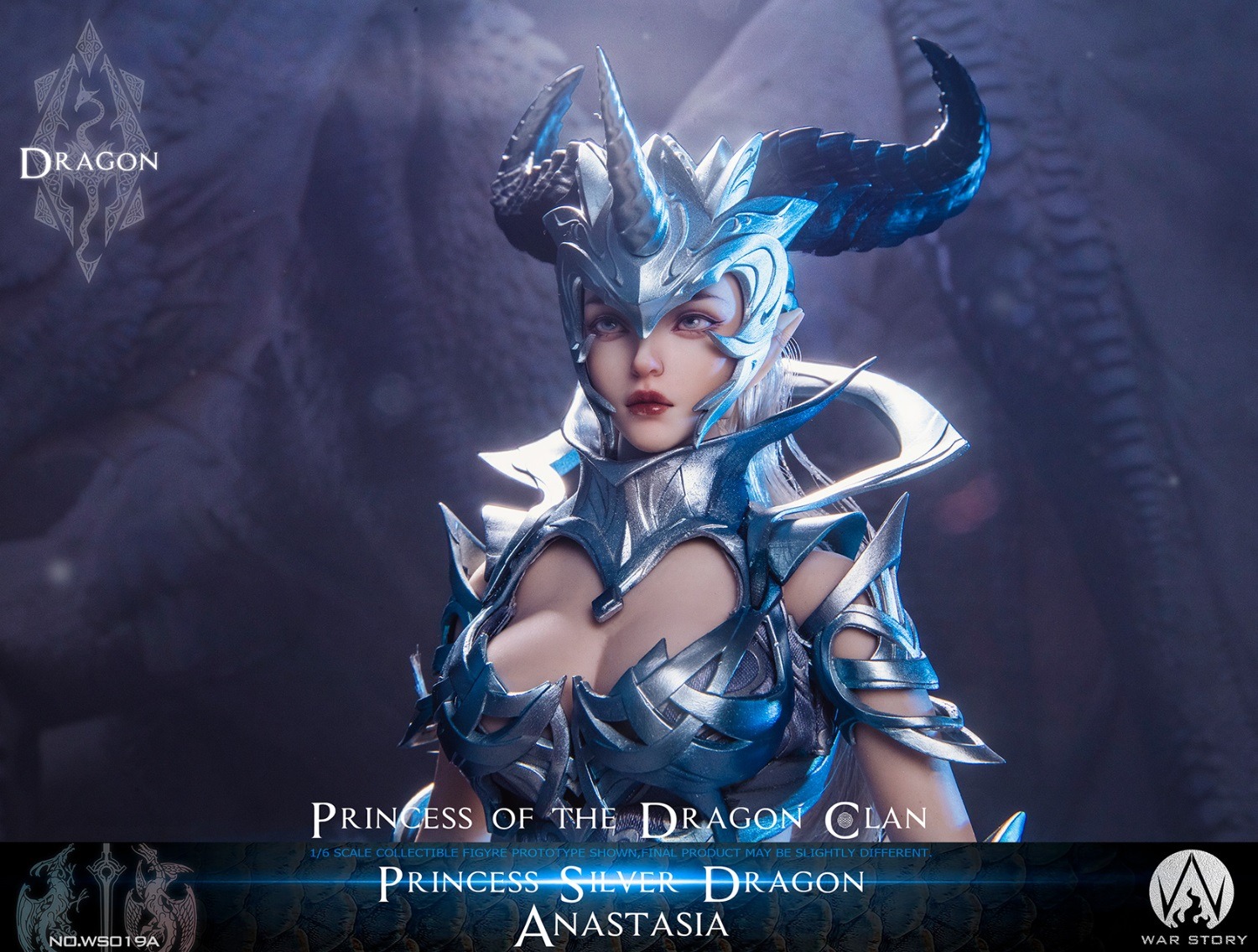 WAR STORY WS019A 1/6 Dragon Princess - Silver Dragon Anastasia