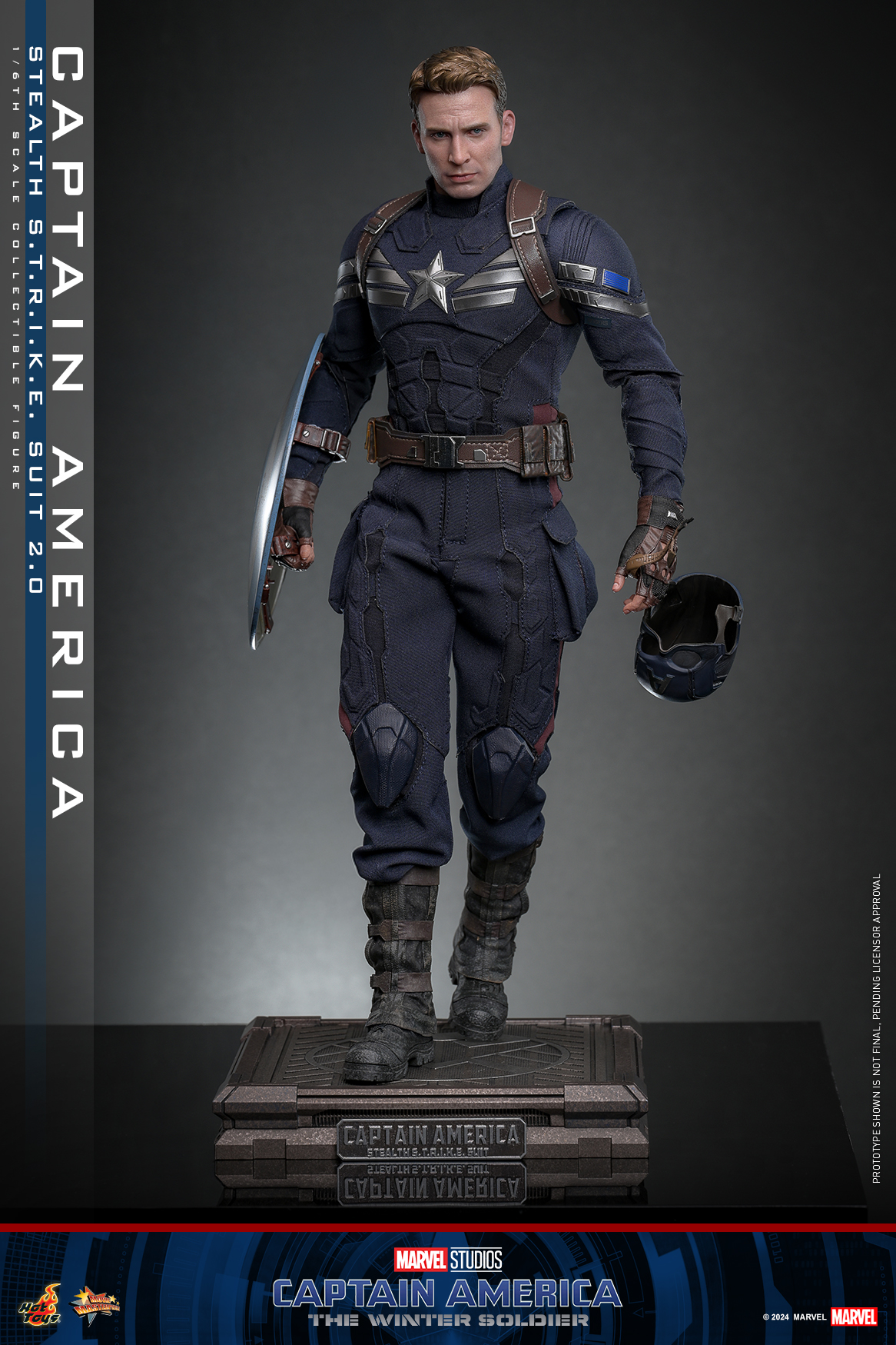Hot Toys MMS783 Captain America: The Winter Soldier - Captain America (Stealth S.T.R.I.K.E. Suit) 2.0
