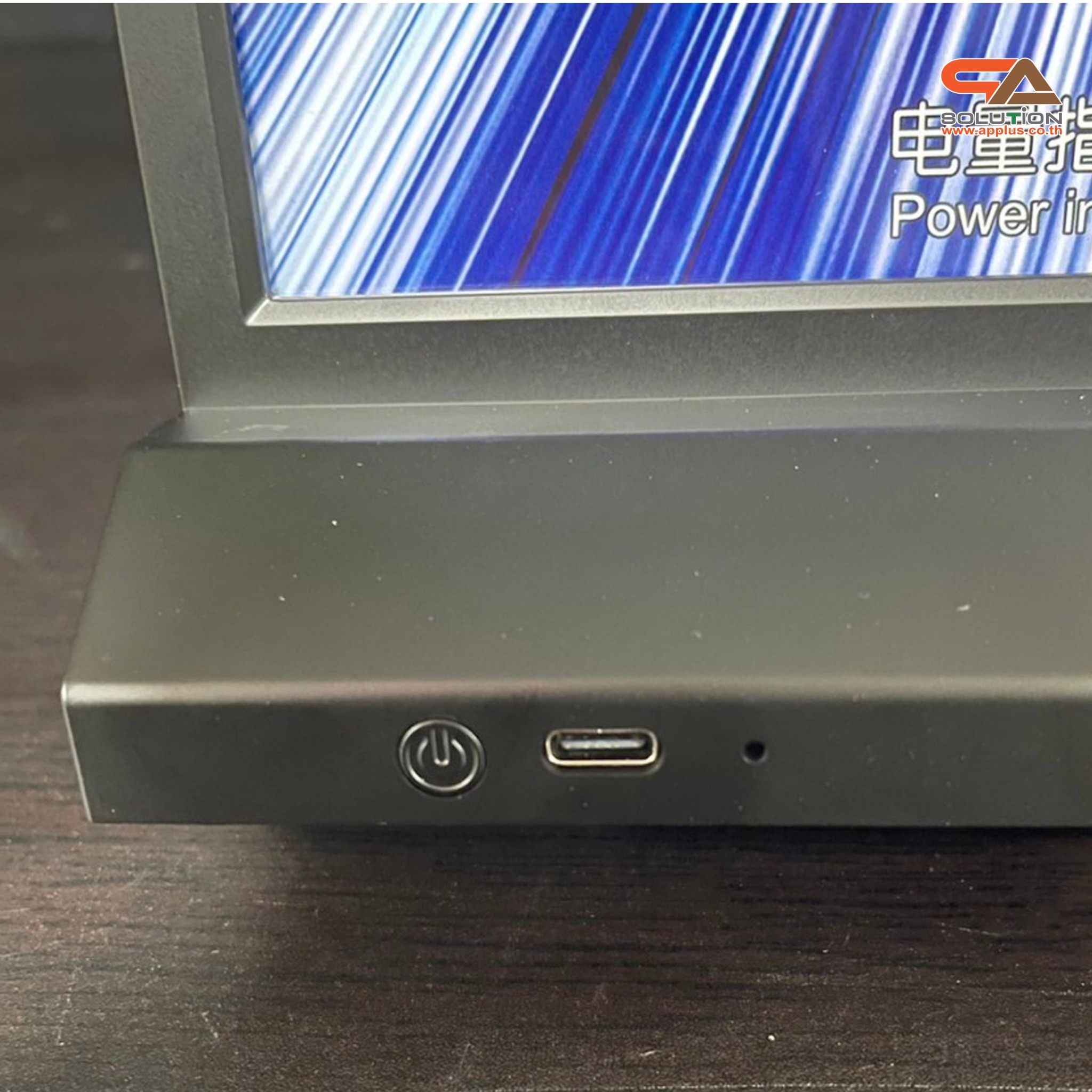 ป้ายตั้งโต๊ะ LED ขนาด A4 แนวตั้ง สีดำ และ สีขาว พร้อมสาย USB โชว์งานพิมพ์สองด้าน สอดงานพิมพ์ด้านบน