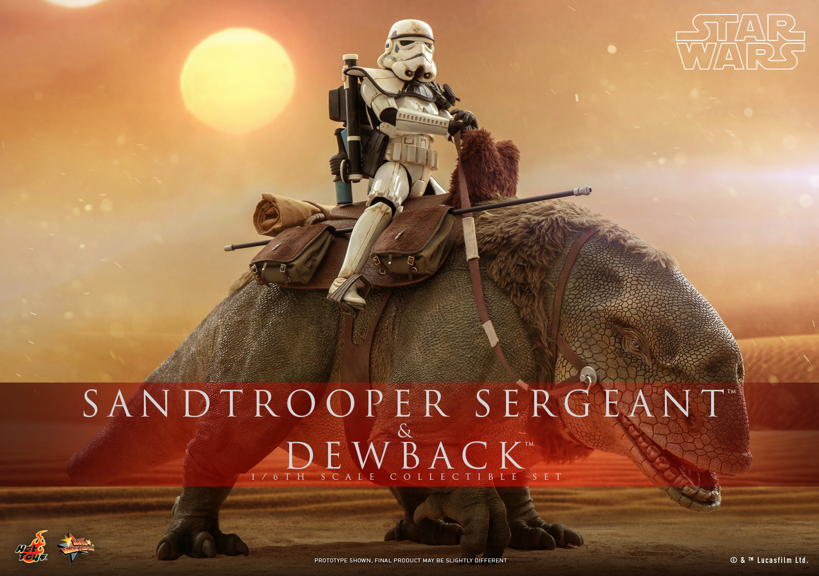 Hot Toys MMS722 1/6 Star Wars Episode IV: A New Hope™ - Sandtrooper Sergeant™ & Dewback™
