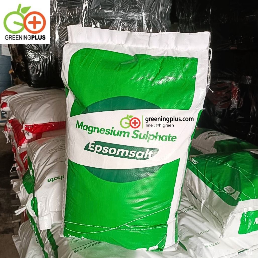 แมกนีเซียมซัลเฟต (MgSO4) Epsomsalt ขนาด 25 กิโลกรัม/กระสอบ