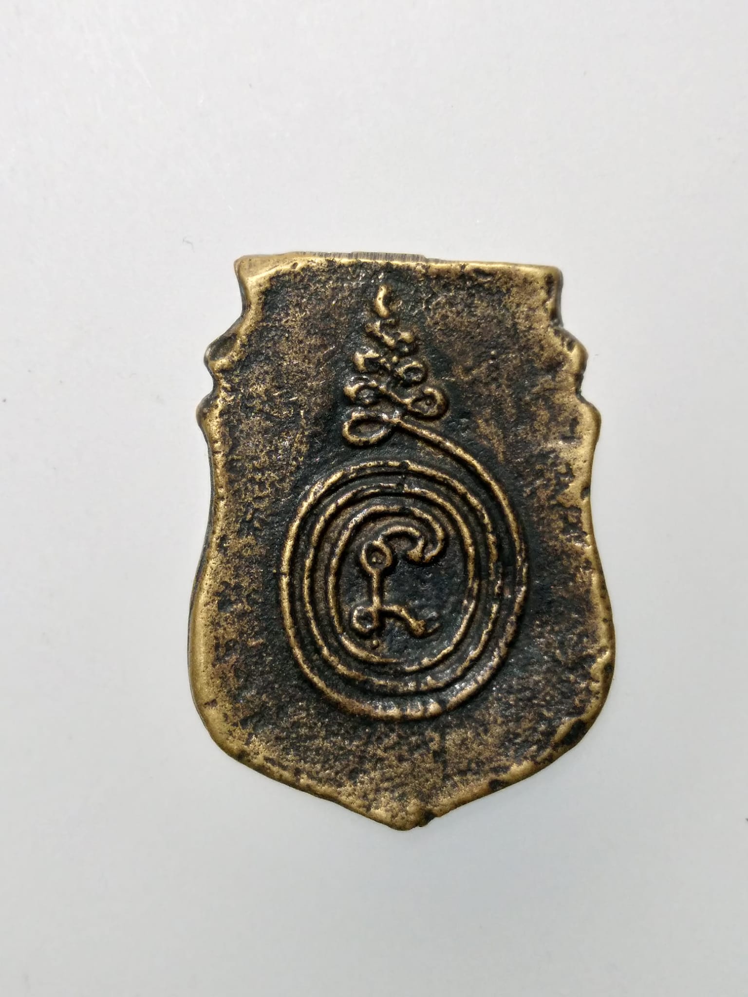 E051 เหรียญหล่อหน้าเสือหลวงพ่อน้อย วัดศรีษะทอง