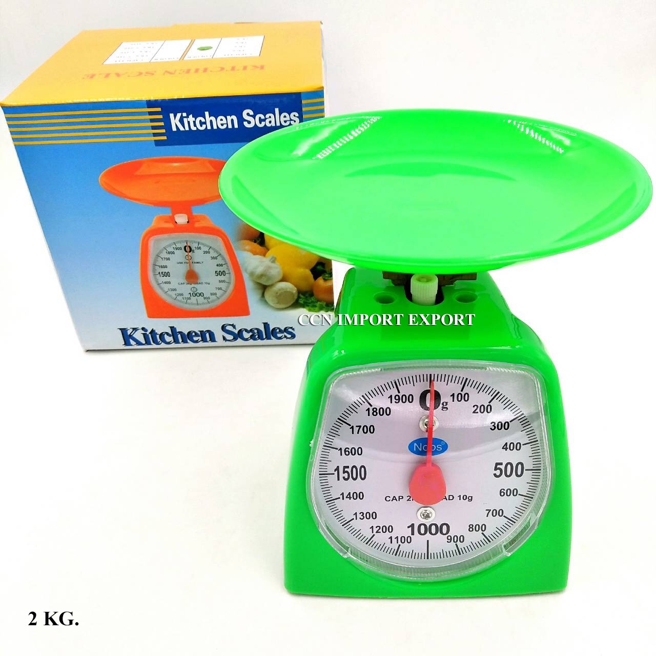 เครื่องชั่งน้ำหนัก แบบเข็ม คละสี (2 KG.)