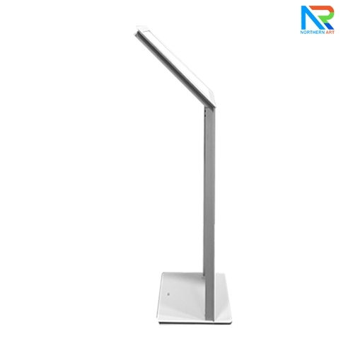 โปสเตอร์สแตนด์ ตั้งพื้น A3 สีขาว รุ่นโชว์รูมรถยนต์ สอดงานพิมพ์ด้านบน เปลี่ยนงานพิมพ์ง่าย ฐานมั่นคงแข็งแรง