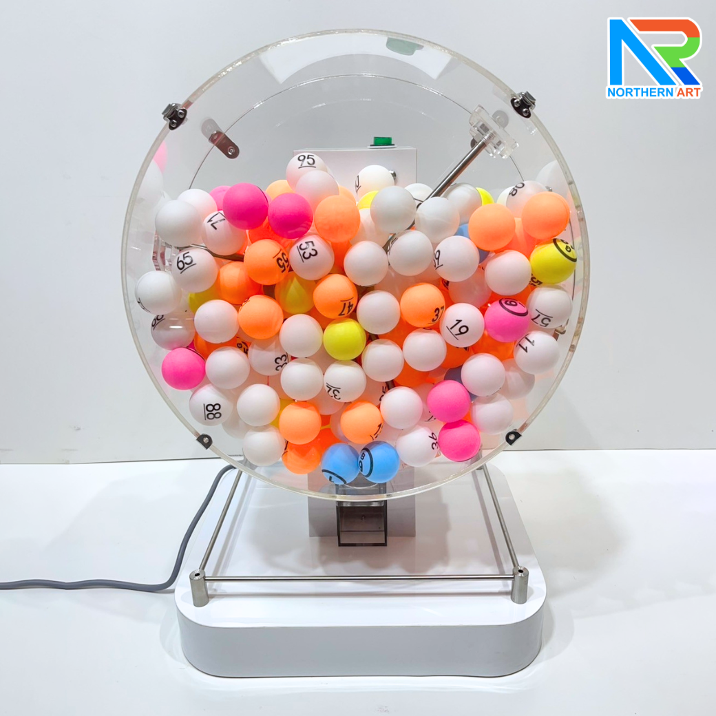 เกมส์หมุนบอลไฟฟ้า ตั้งโต๊ะ ขนาด (W)40 X (L)33 X (H)60 cm. หมุนได้ 360 องศา (ไม่รวมลูกบอล)