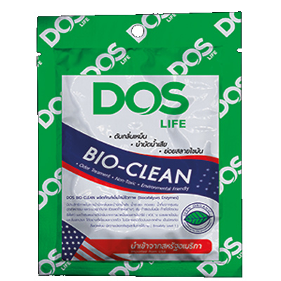 หัวเชื้อแบคทีเรีย ชนิดพิเศษ DOS Clean สำหรับใส่ถังบำบัดน้ำเสีย