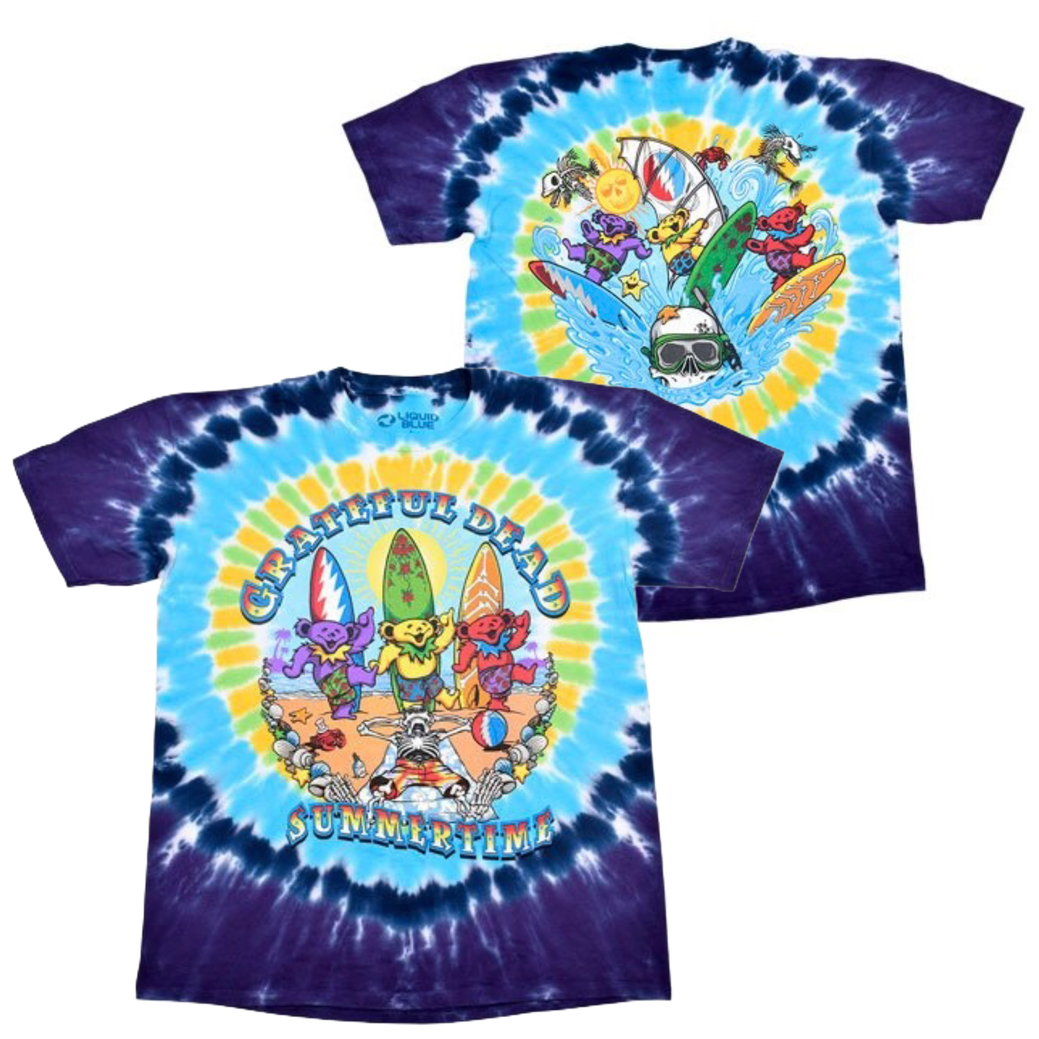 🇺🇸[PREORDER] เสื้อวง GRATEFUL DEAD T-SHIRT รวมลายสุดฮิต ลิขสิทธิ์แท้ LIQUID BLUE จาก USA