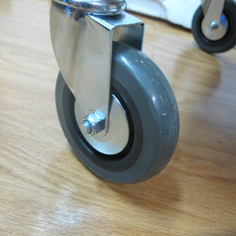 รถเข็นวางเครื่องดื่มสแตนเลส 2 ชั้น รุ่นมือจับ 2 ข้าง 1401-074