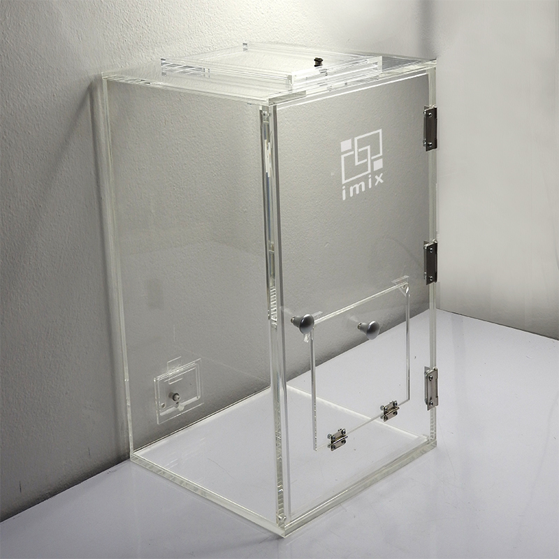 กล่องเก็บเสียง IMIX ฝาเปิดด้านบน-ฝาสไลด์เปิด 28x28x58cm.