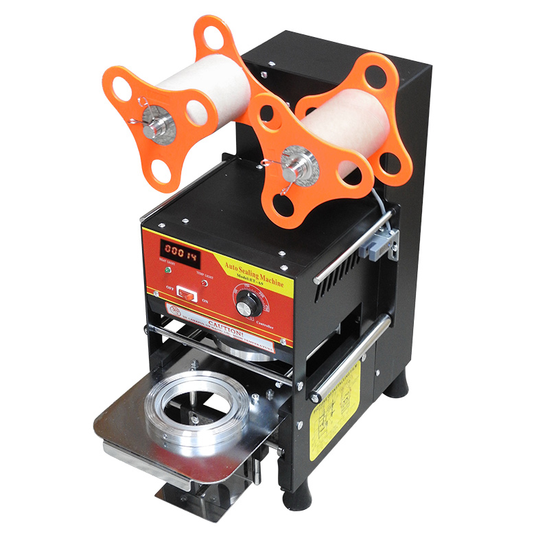 SEMI AUTOMATIC PP CUP SEALING MACHINE WITH CUP COUNTING SYSTEM