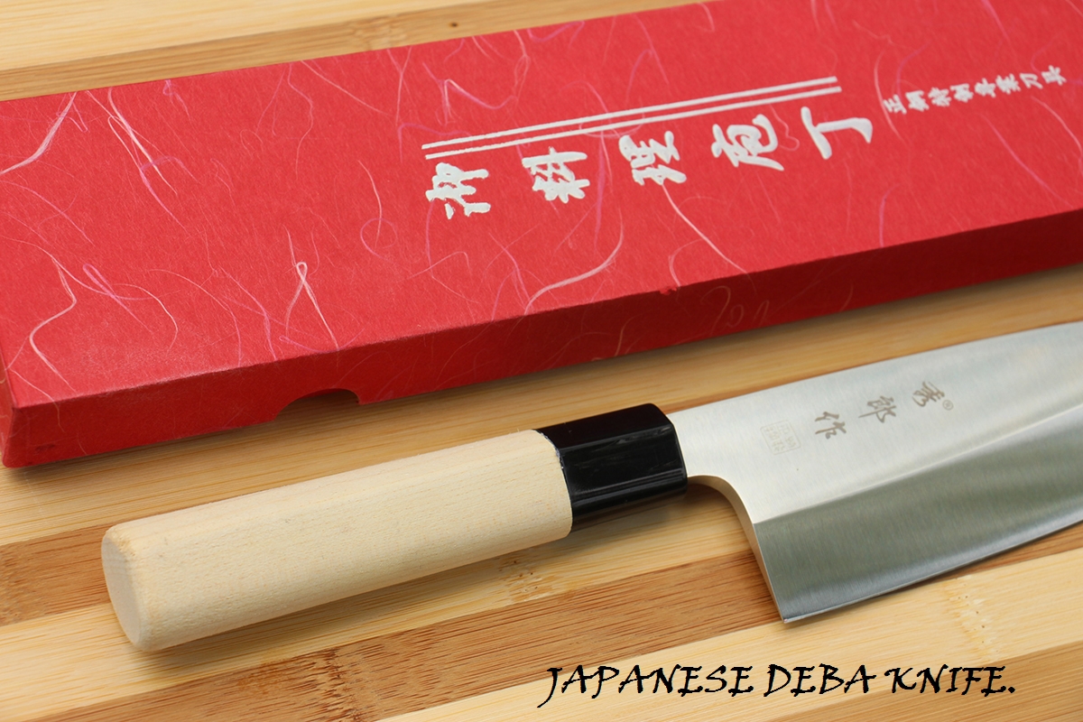 มีดเดบะแล่ปลากล่องแดง Japanese Deba Knife ของแท้ 100 % ขนาด 12 นิ้ว