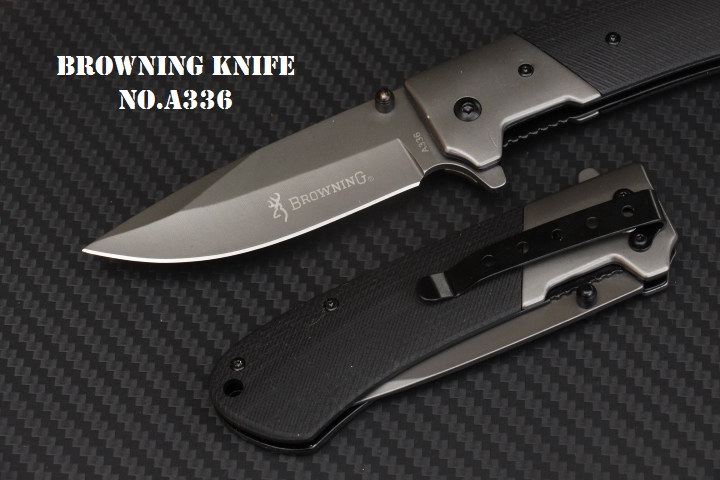 มีดพับ BROWNING A336 ใบมีด 5Cr15mov ด้ามจับ G10