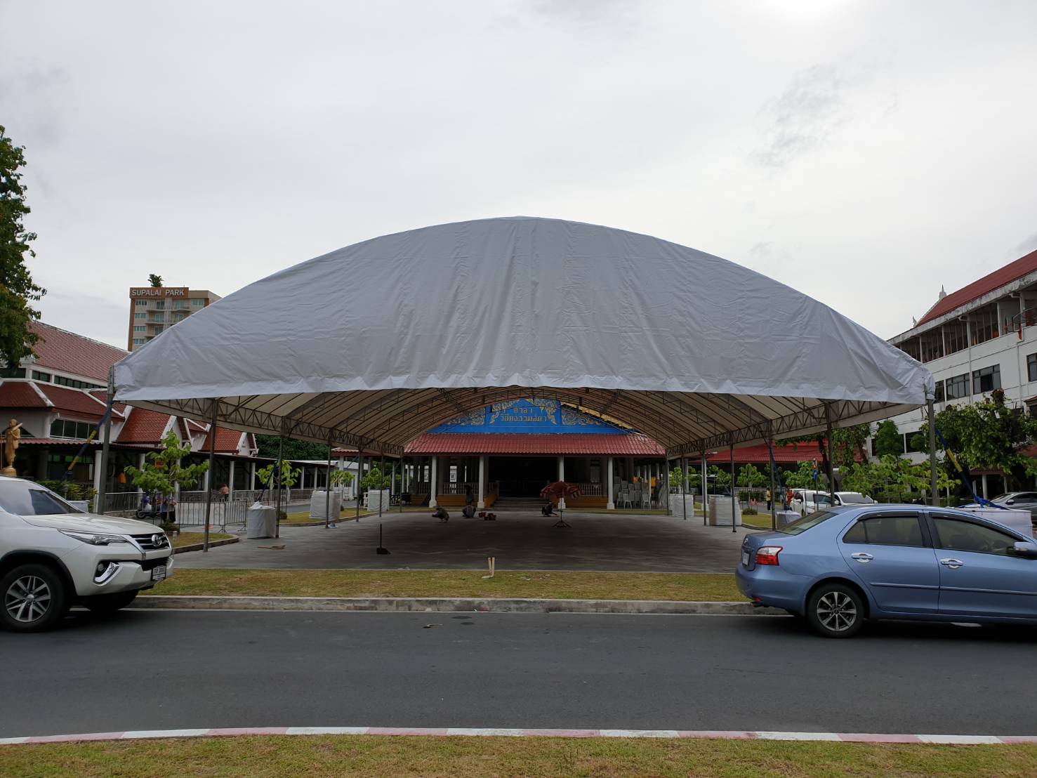 เต็นท์โดมขนาดใหญ่ กว้าง 15 เมตร เหมาะสำหรับงานแสดงสินค้า งานพิธีใหญ่ๆ