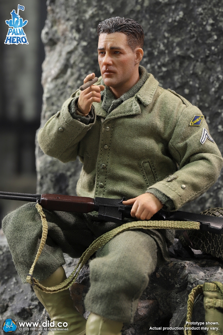 DID XA80012 1/12 Palm Hero Series WWII US 2nd Ranger Battalion Series 4 - Private Reiben