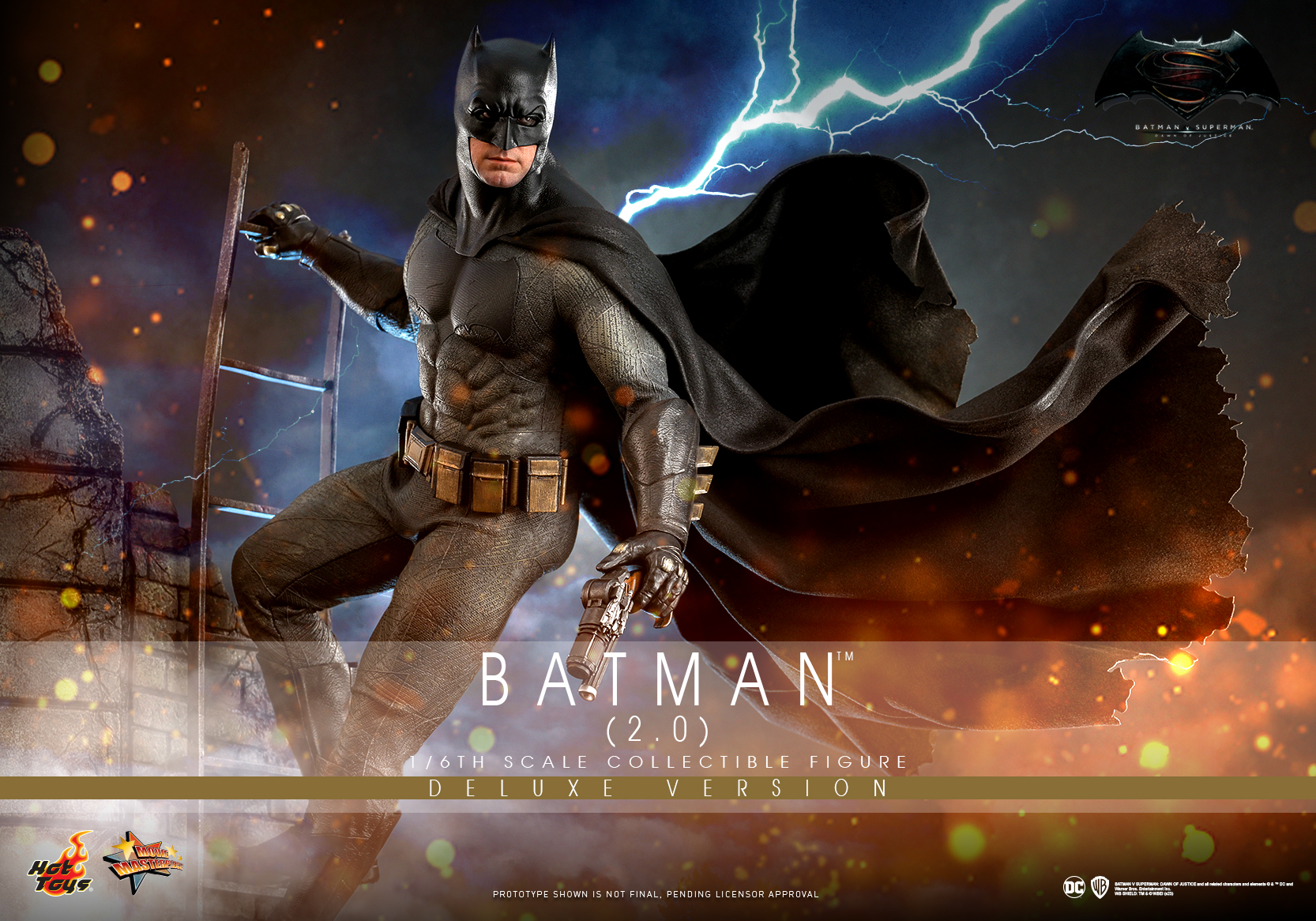 Hot Toys MMS732 1/6 Batman v Superman: Dawn of Justice - Batman (2.0) [Deluxe Version]