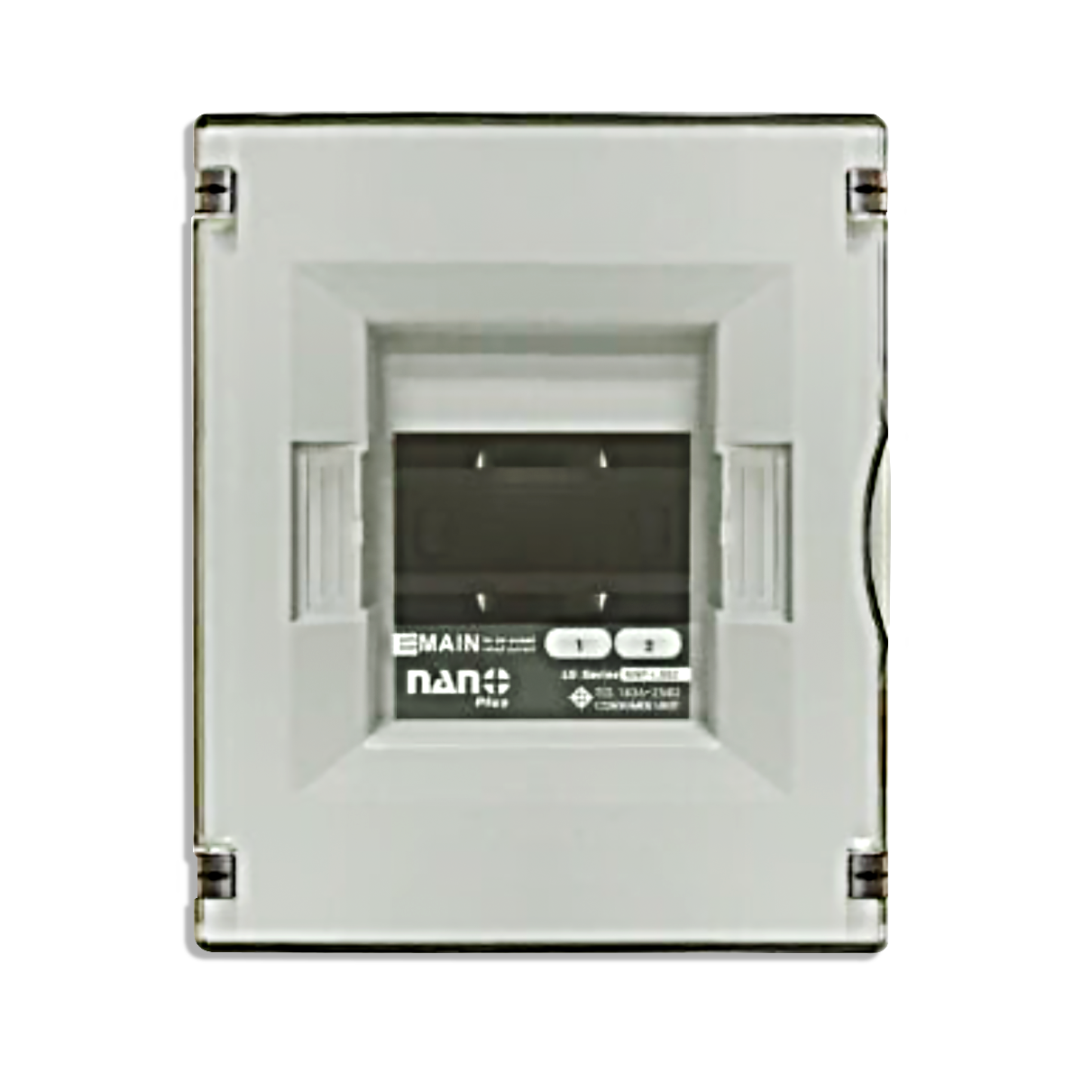 NANO ตู้คอนซูมเมอร์ยูนิต NANO PLUS (LS-Series) ขนาด 2-4 ช่อง (ตู้เปล่า) ฝาดำใส