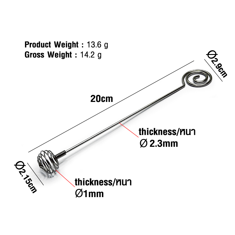 Stainless steel three-dimensional head honey scoop