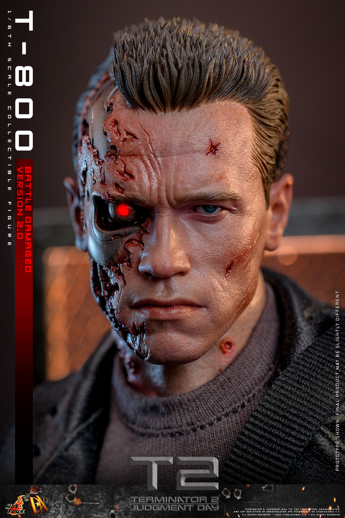 Hot Toys DX46 Terminator 2: Judgment Day - T-800 (Battle Damaged Version 2.0)
