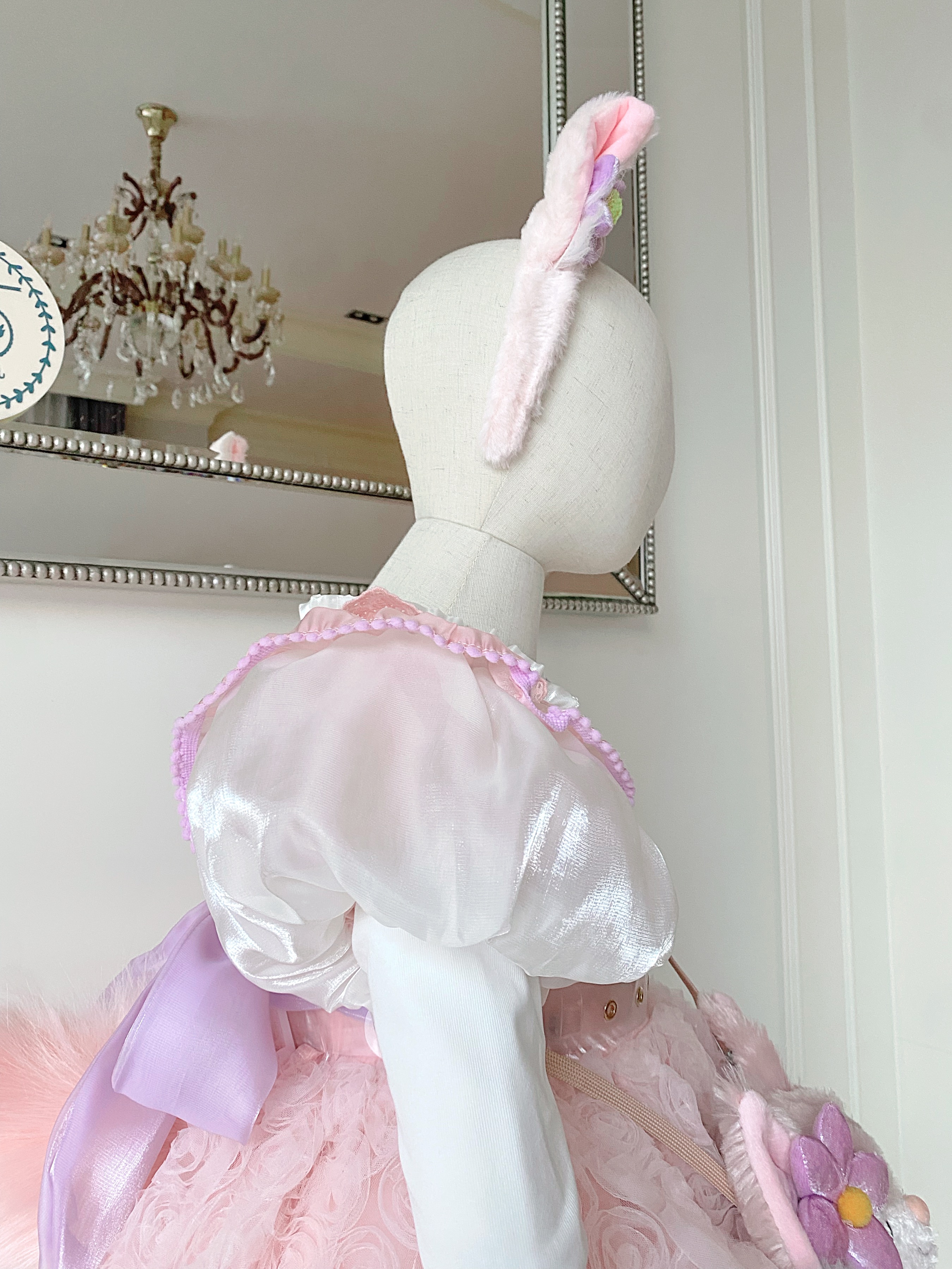 (เซต 5 ชิ้น) ชุดคอสเพลย์งานไฮพรีเมี่ยม ชุดลีน่าเบล Linabell ครบเซต (เดรสแขนตุ๊กตา+เสื้อแขนยาว+ที่คาดผม+กระเป๋า+หาง)