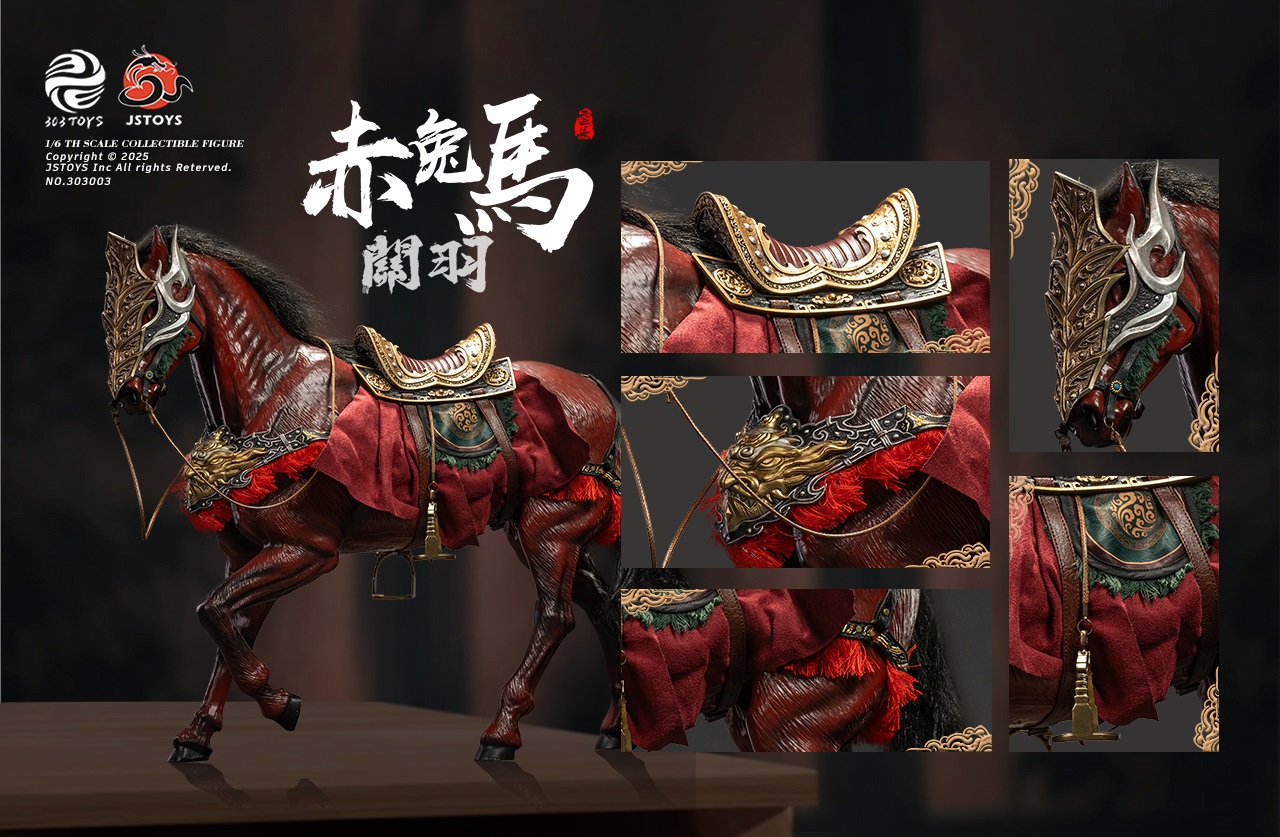 303TOYS x JSTOYS NO.303002 & NO.303003 THREE KINDOMS - Mighty Guan Yu Yun Chang (Exclusive Edition) & (Red Hare)