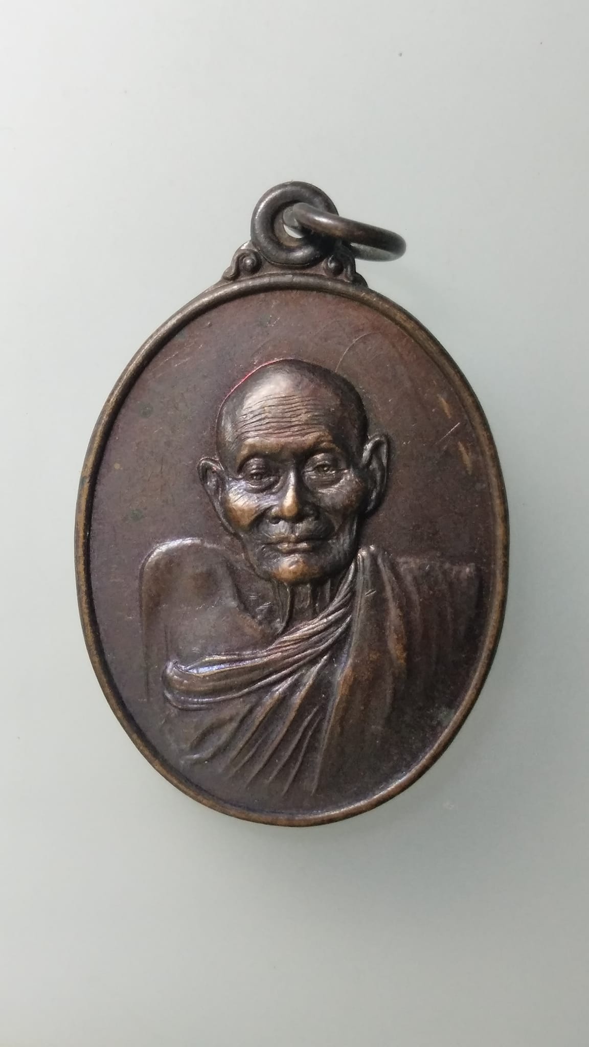 G550 เหรียญหลวงปู่แจ้ง วัดโนนสูง จ.นครราชสีมา ปี 2534