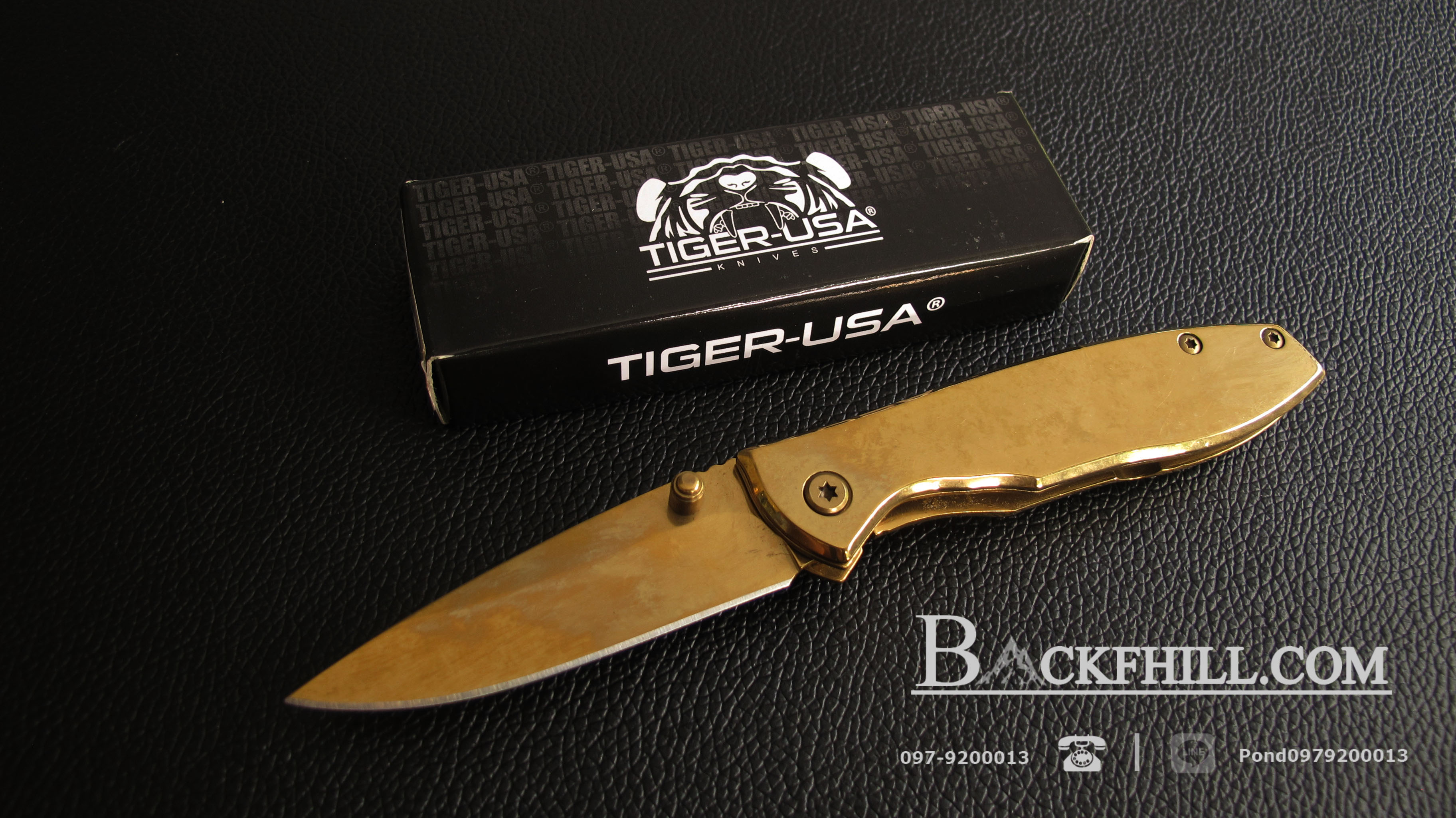 มีดพับ Tiger USA. รุ่น TF 800 GD-GOLD