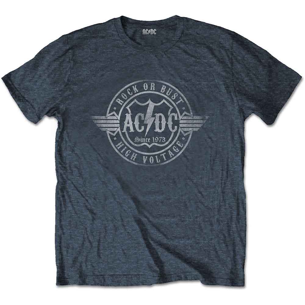 AC/DC Unisex T-Shirt: Rock or Bust HEATHER GREY