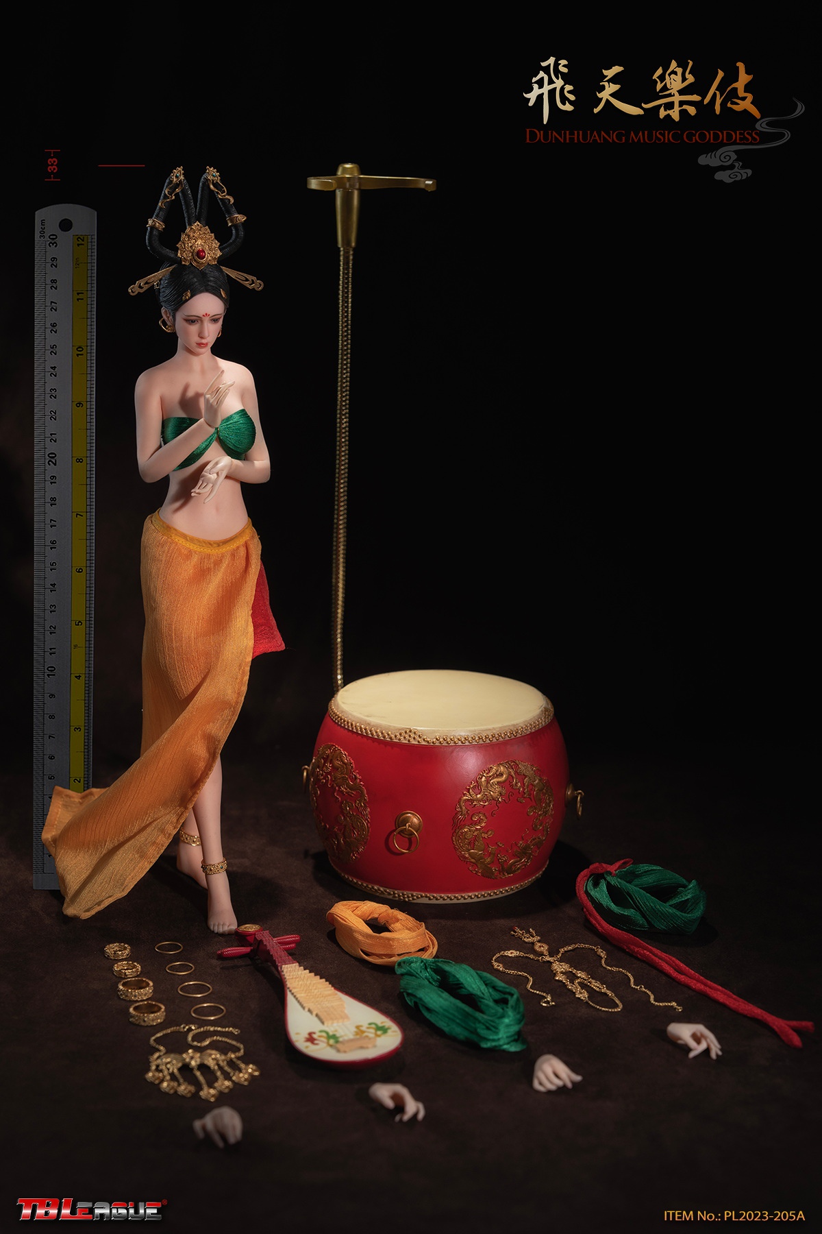 TBLeague PL2023-205A 1/6 Dunhuang Music Goddess (Red)