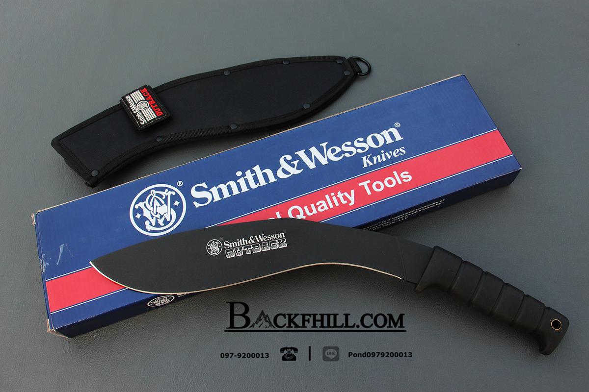 มีดกรูข่าใบตาย S&W รุ่น SWBA OUTBACK ใบดำด้าน ขนาด 17 นิ้ว