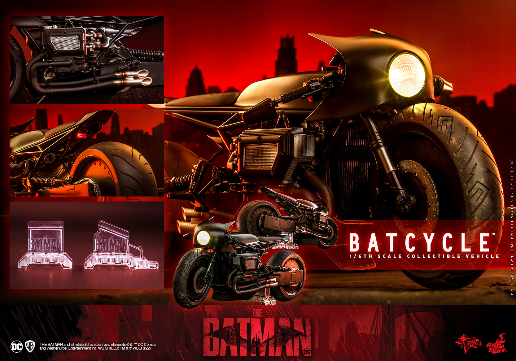 Hot Toys MMS642 1/6 The Batman - Batcycle