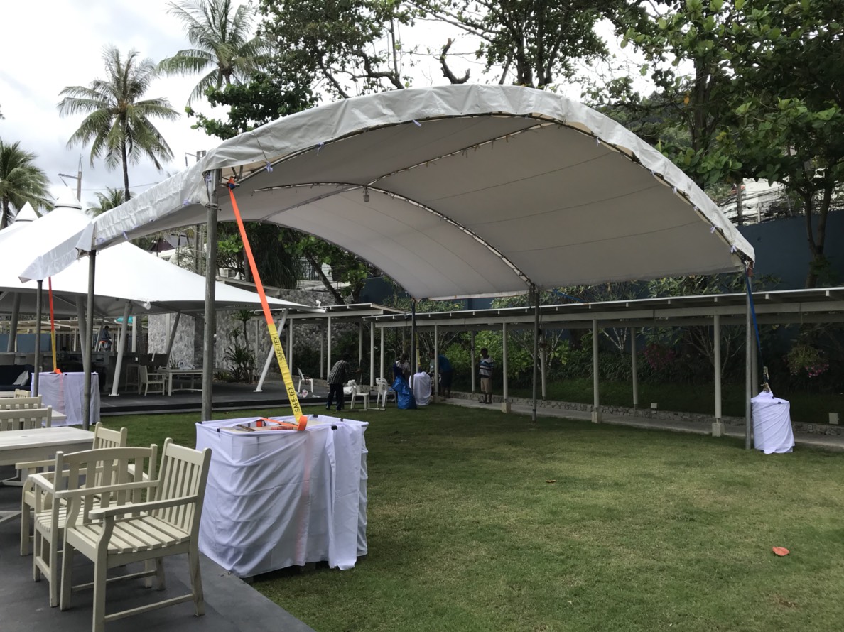 เต็นท์โดม 10 เมตร ความยาวเพิ่ม/ลดขนาดตามความต้องการ