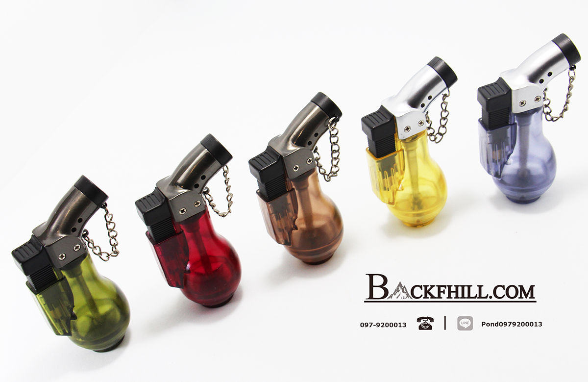 ไฟแช็คแก๊สทรงน้ำเต้าไอพ่นเทอร์โบ 1300 องศาเซลเซียส ขนาดพกพา