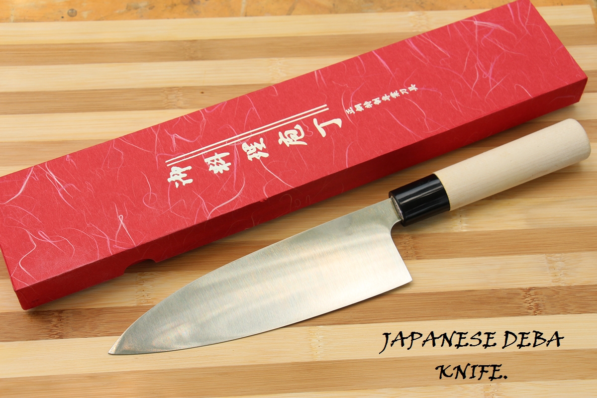 มีดเดบะแล่ปลากล่องแดง Japanese Deba Knife ของแท้ 100 % ขนาด 12 นิ้ว