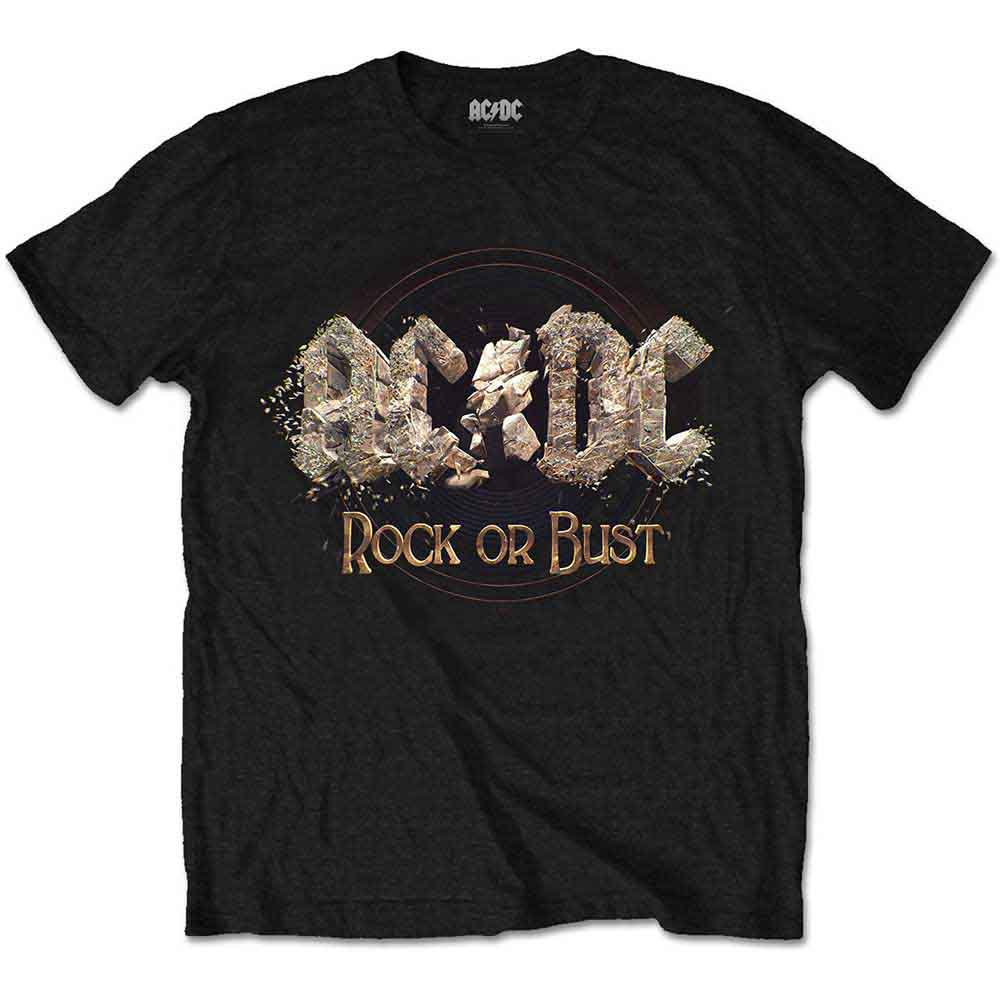 AC/DC Unisex T-Shirt: Rock or Bust BLACK
