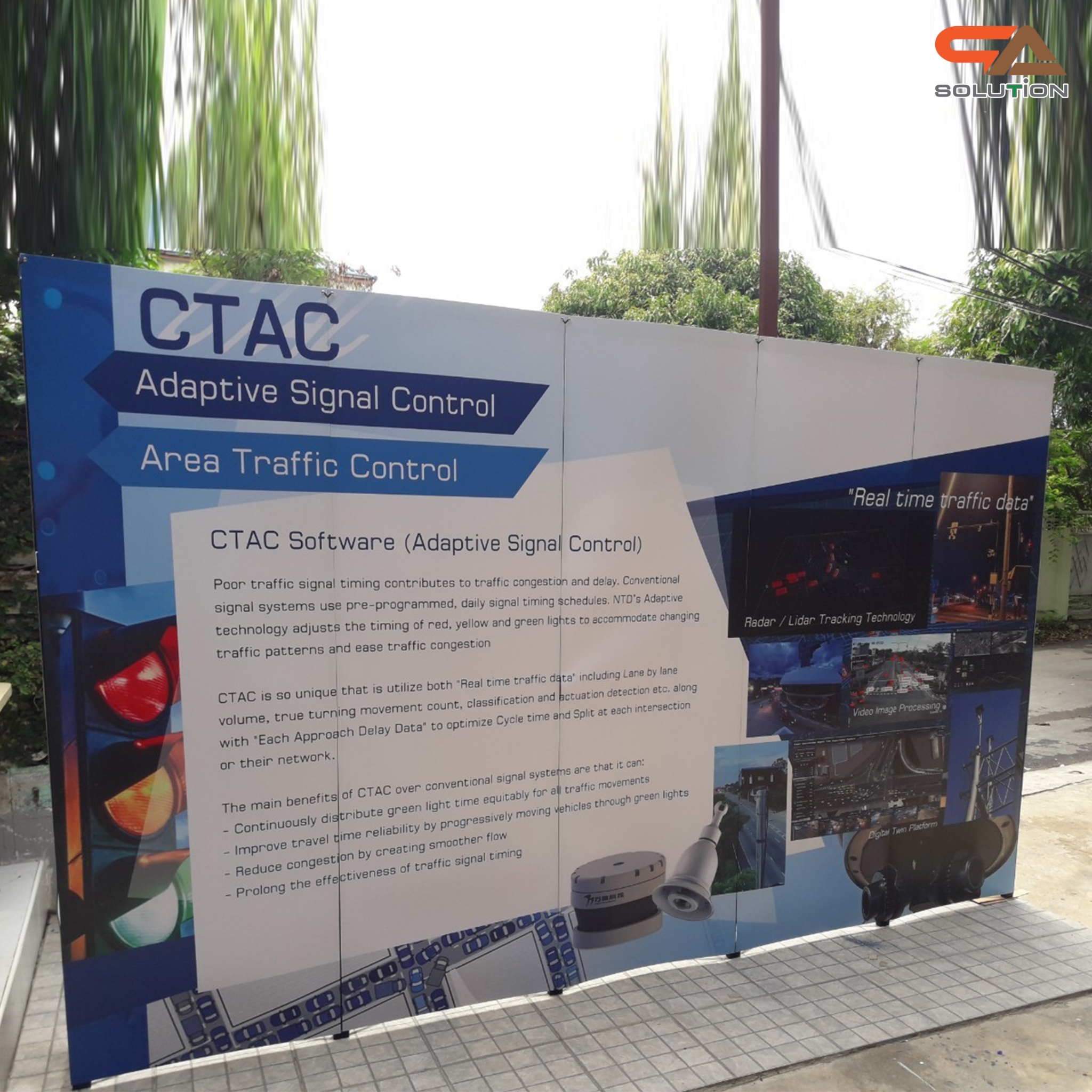 BACK DROP ฉากแบคดรอป รุ่นเหลี่ยม แบบตรง โครงอะลูมิเนียมพร้อมงานพิมพ์ + โคมไฟ 2 ชุด และกระเป๋าล้อลาก 1 ใบ